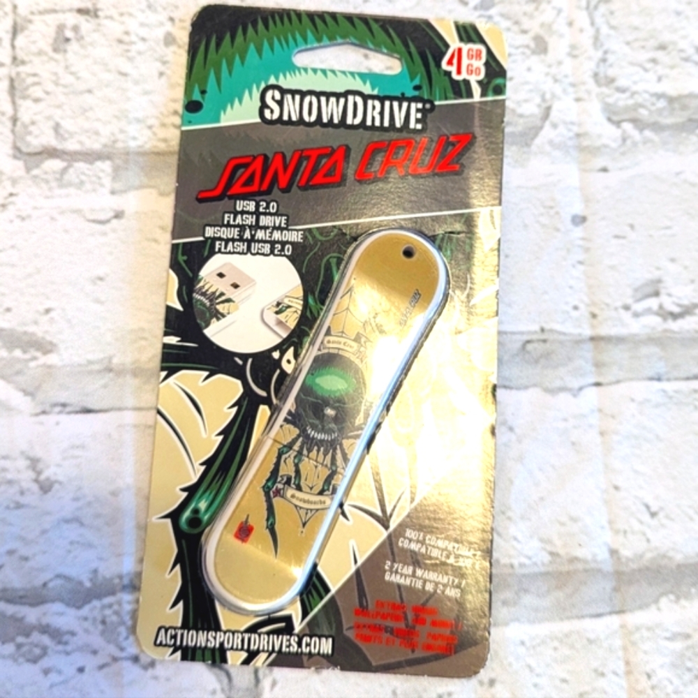 '08 🆕Santa Cruz SPIDER Snowdrive Flash drive[New Old Stock]